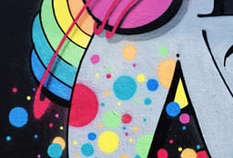 Farbenfrohes Graffiti